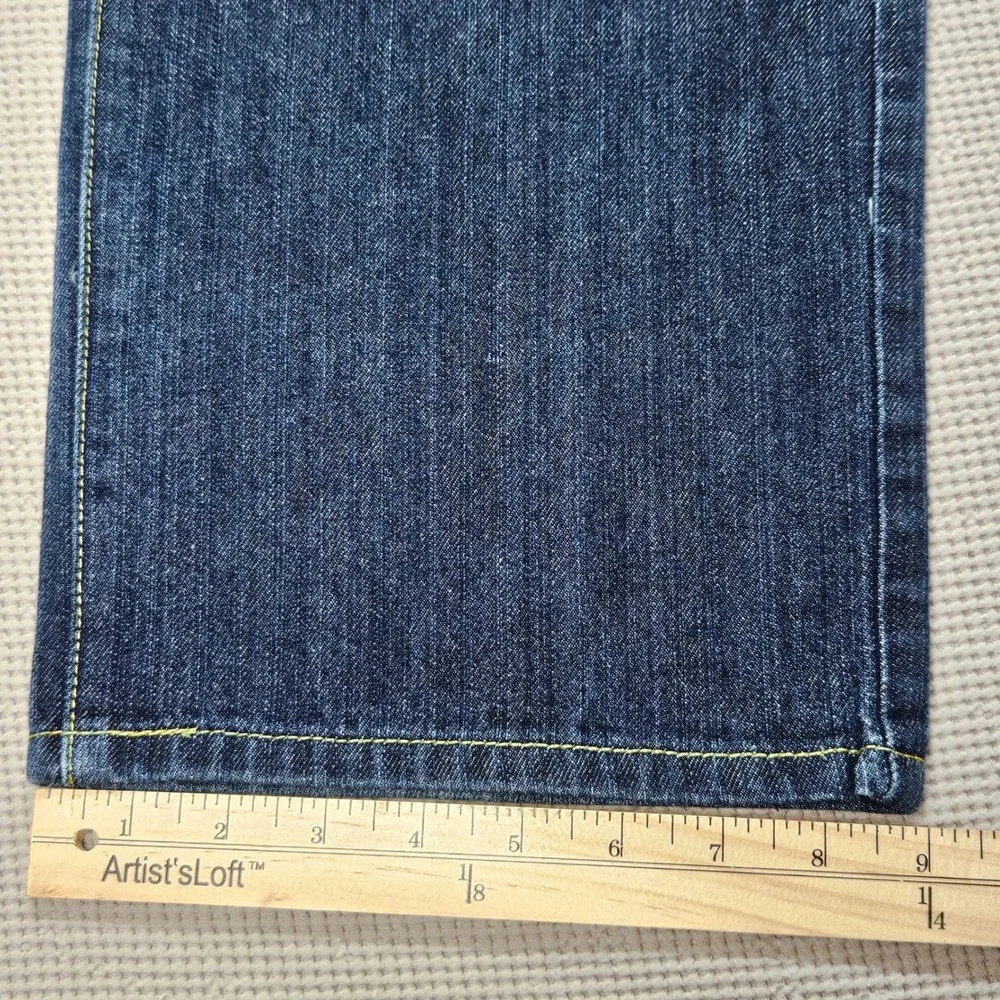 Vintage Don Baggy Jeans‎ Mens 34x32 Dark Wash Wide Leg Y2K Streetwear Distressed